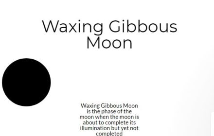 waxing gibbous moon phase