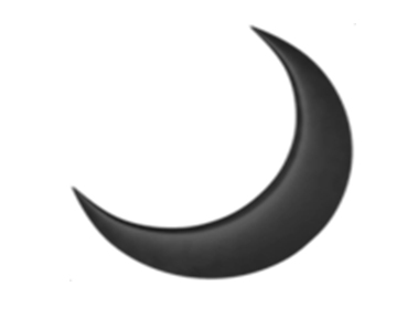 This image has an empty alt attribute; its file name is black-half-moon-emoji.jpg